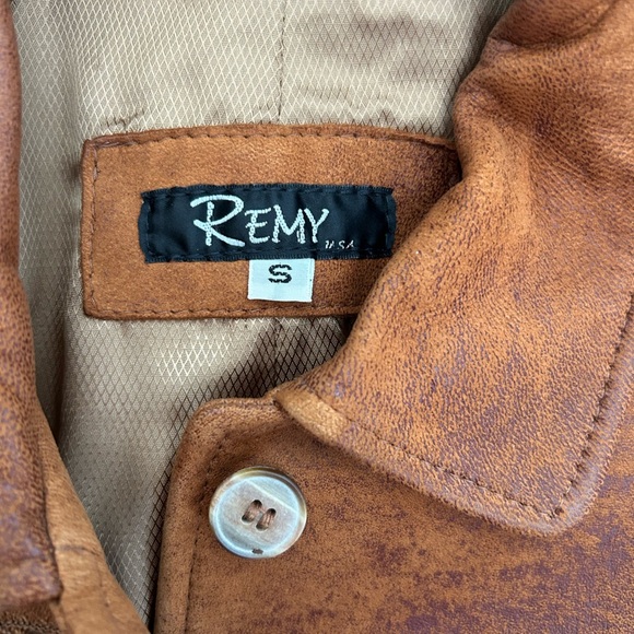 Vintage Remy Leather Naturally Distressed Western Jacket - Picture 3 of 9